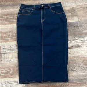 Rina Rossi Dark Blue Denim Skirt